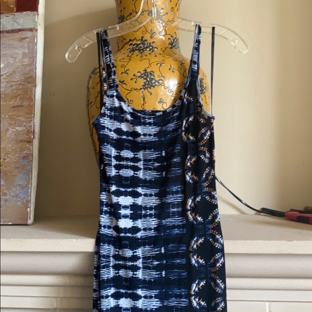 Long, slitted BCBG dress